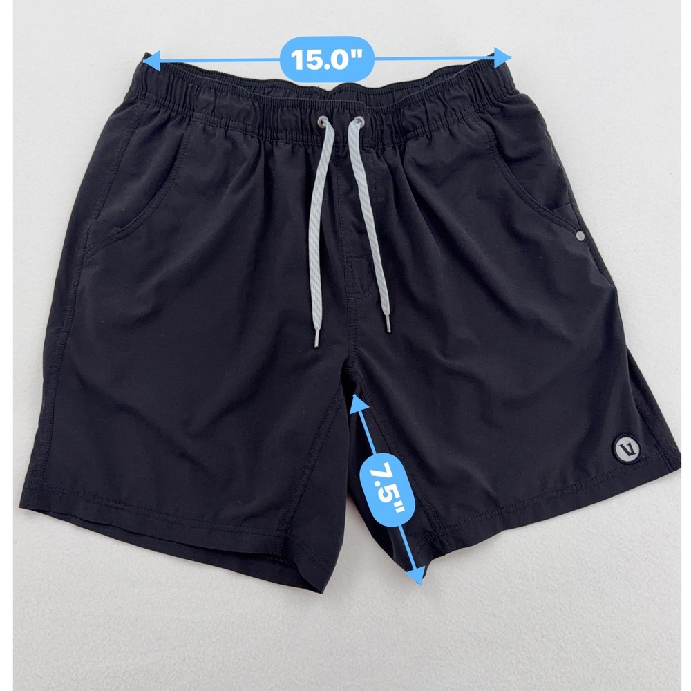 Vuori Kore Shorts Mens Large Black Active Athletic Lined - Picture 7 of 10